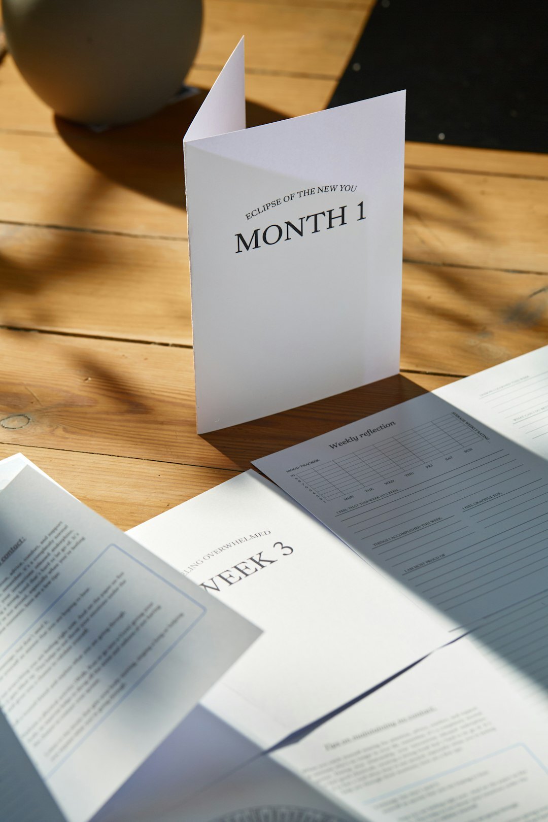 insurance documents on table