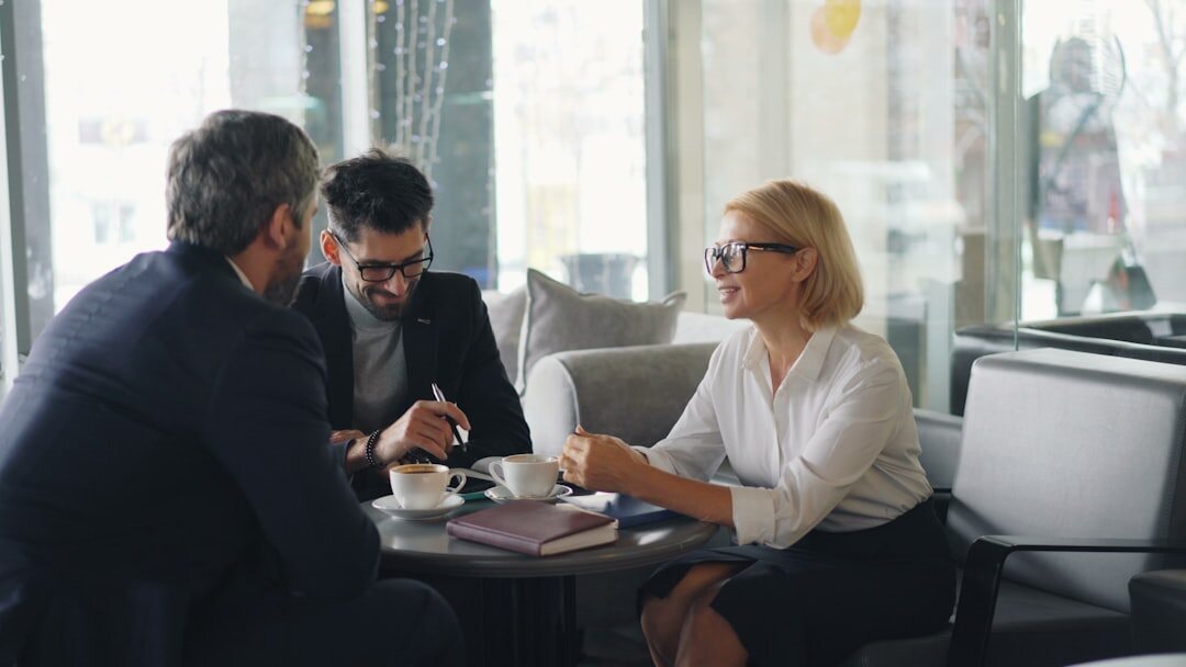 financial advisor meeting client