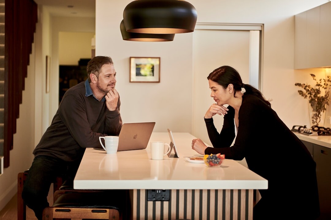 couple discussing finances