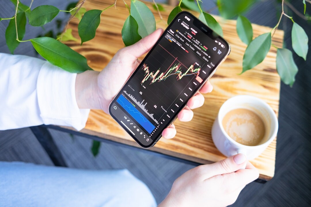 person investing in stocks